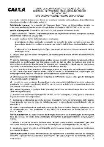 BOA VISTA DAS MISSÕES ASSINA TERMO DE COMPROMISSO COM A CAIXA PARA UNIDADES HABITACIONAIS