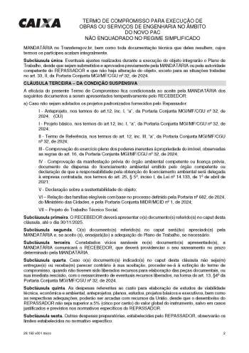 BOA VISTA DAS MISSÕES ASSINA TERMO DE COMPROMISSO COM A CAIXA PARA UNIDADES HABITACIONAIS